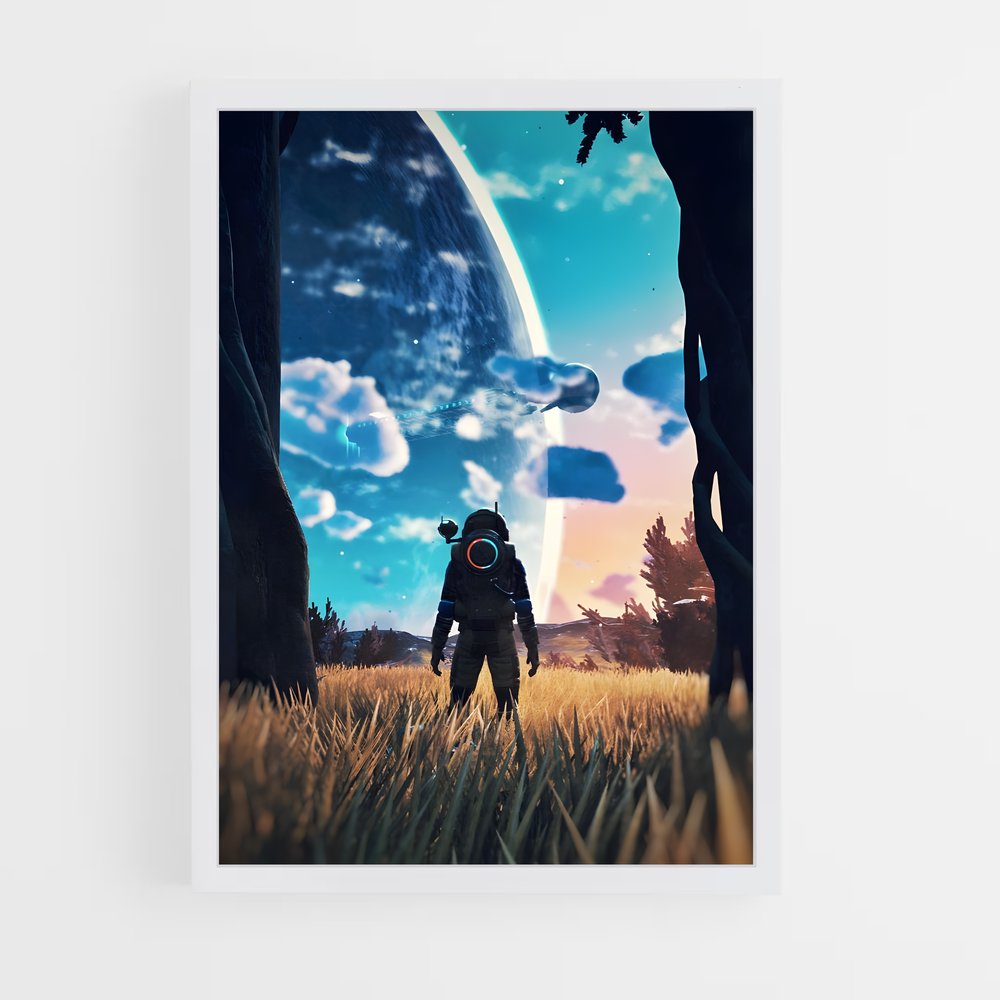 Poster man sky explorateur – affiche No man sky (vue 3)